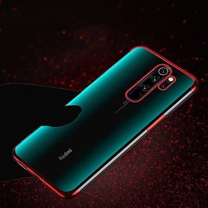 Hurtel Clear Color case żelowy pokrowiec etui z metaliczną ramką Xiaomi Redmi Note 8 Pro czarny 19