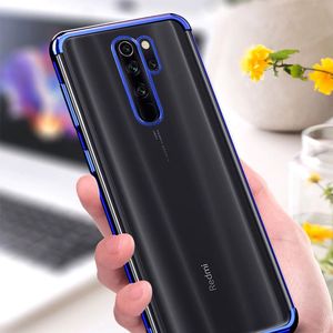 Hurtel Clear Color case żelowy pokrowiec etui z metaliczną ramką Xiaomi Redmi Note 8 Pro czarny 8
