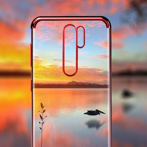 Hurtel Clear Color case żelowy pokrowiec etui z metaliczną ramką Xiaomi Redmi Note 8 Pro niebieski 17
