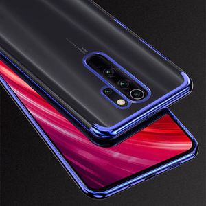Hurtel Clear Color case żelowy pokrowiec etui z metaliczną ramką Xiaomi Redmi Note 8 Pro niebieski 5