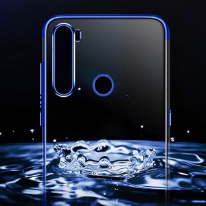 Hurtel Clear Color case żelowy pokrowiec etui z metaliczną ramką Xiaomi Redmi Note 8T niebieski 10