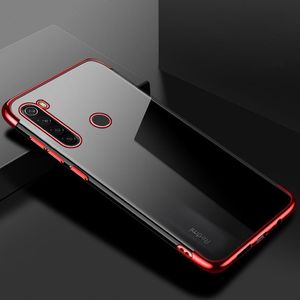 Hurtel Clear Color case żelowy pokrowiec etui z metaliczną ramką Xiaomi Redmi Note 8T czerwony 2