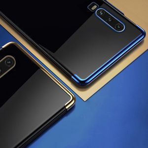 Hurtel Clear Color case żelowy pokrowiec etui z metaliczną ramką Huawei P Smart Pro / Huawei Y9s czarny 5