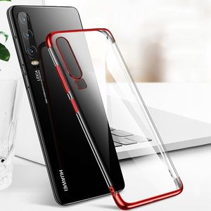 Hurtel Clear Color case żelowy pokrowiec etui z metaliczną ramką Huawei P Smart Pro / Huawei Y9s czarny 8