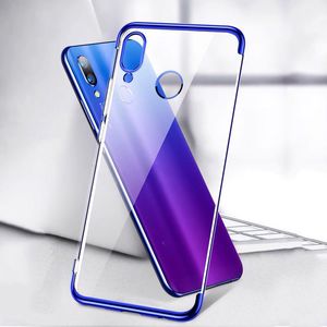 Hurtel Clear Color case żelowy pokrowiec etui z metaliczną ramką Huawei P Smart 2019 czarny 7