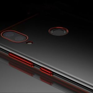 Hurtel Clear Color case żelowy pokrowiec etui z metaliczną ramką Huawei P Smart 2019 niebieski 13