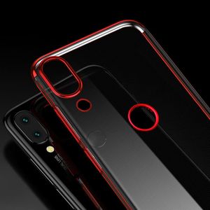 Hurtel Clear Color case żelowy pokrowiec etui z metaliczną ramką Huawei P Smart 2019 niebieski 15