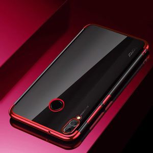 Hurtel Clear Color case żelowy pokrowiec etui z metaliczną ramką Huawei P Smart 2019 niebieski 24