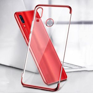 Hurtel Clear Color case żelowy pokrowiec etui z metaliczną ramką Huawei P Smart 2019 niebieski 9