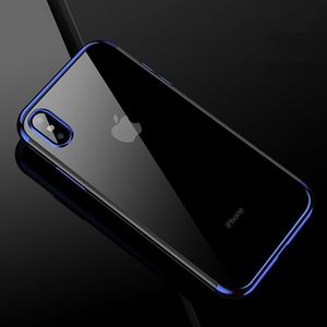 Hurtel Clear Color case żelowy pokrowiec etui z metaliczną ramką iPhone XS / iPhone X czarny 14