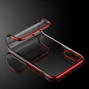 Hurtel Clear Color case żelowy pokrowiec etui z metaliczną ramką iPhone XS / iPhone X czarny 17