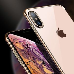 Hurtel Clear Color case żelowy pokrowiec etui z metaliczną ramką iPhone XS / iPhone X czerwony 19