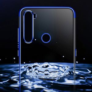 Hurtel Clear Color case żelowy pokrowiec etui z metaliczną ramką Huawei P40 czerwony 16