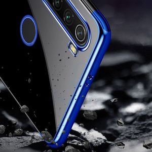 Hurtel Clear Color case żelowy pokrowiec etui z metaliczną ramką Motorola G8 Plus czerwony 17