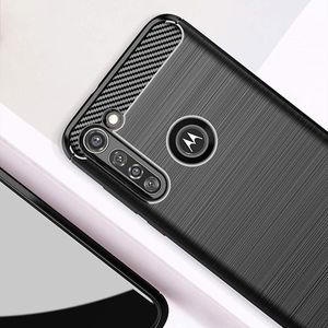 Hurtel Carbon Case elastyczne etui pokrowiec Motorola Moto G8 Power niebieski 2