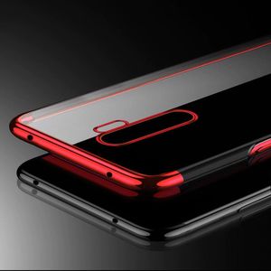 Hurtel Clear Color case żelowy pokrowiec etui z metaliczną ramką Xiaomi Redmi Note 8 Pro czerwony 11
