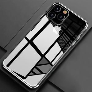 Hurtel Clear Color case żelowy pokrowiec etui z metaliczną ramką iPhone 11 czerwony 5