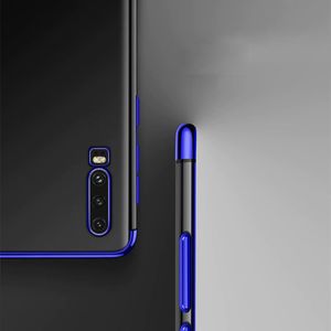 Hurtel Clear Color case żelowy pokrowiec etui z metaliczną ramką Huawei P Smart Pro / Huawei Y9s niebieski 12
