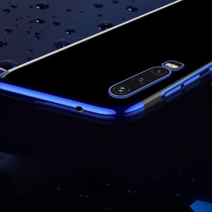 Hurtel Clear Color case żelowy pokrowiec etui z metaliczną ramką Huawei P Smart Pro / Huawei Y9s niebieski 17
