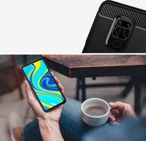 Hurtel Carbon Case elastyczne etui pokrowiec Xiaomi Redmi 10X 4G / Xiaomi Redmi Note 9 niebieski 3