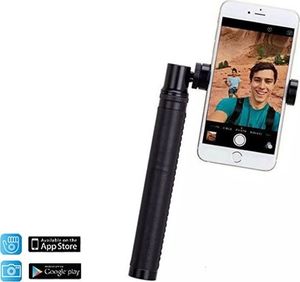 Selfie stick Momax Momax Selfie Pro - Uniwersalny kij do selfie i wideo 4K + pilot Bluetooth (Black) uniwersalny 1
