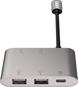 HUB USB Kanex Kanex 4-Port USB Charging Hub with USB-C - Adapter z USB-C na USB 3.0 x 4 + USB-C PD Port (Anodized Aluminum) uniwersalny 2