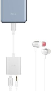 Adapter USB Moshi Moshi USB-C Digital Audio Adapter with Charging - Przejściówka DAC audio 3.5 mm + ładowanie PD 3.0 uniwersalny 1