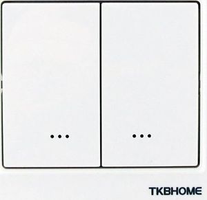 TKB TKB Home TZ55D Plus - Podwójny przełącznik światła Z-Wave (biały) uniwersalny 1