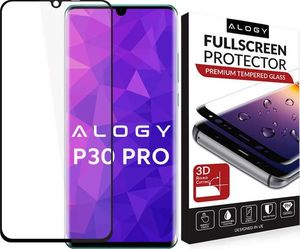 Alogy Szkło na telefon Alogy na ekran do Huawei P30 Pro Czarne uniwersalny 2