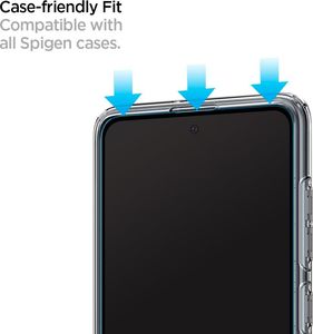 Spigen Szkło na telefon Spigen Glas.tR Slim FC do etui do Galaxy A51 black uniwersalny 2