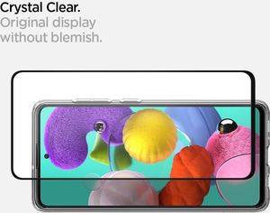 Spigen Szkło na telefon Spigen Glas.tR Slim FC do etui do Galaxy A51 black uniwersalny 4