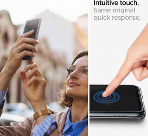 Spigen Szkło na telefon Spigen Glas.tR Slim FC do etui do Galaxy A51 black uniwersalny 6