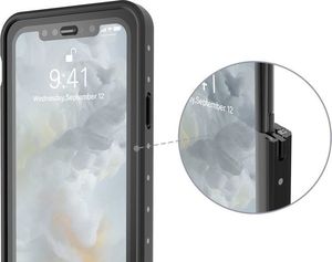 Alogy Etui Alogy do telefonu Huawei P20 Lite Armor Waterproof IP68 czarne uniwersalny 8