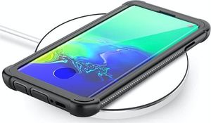 Alogy Etui Alogy pancerne Full-body czytnik linii do Samsung Galaxy S10 Czarne uniwersalny 5