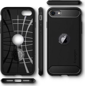 Spigen Rugged Armor Apple iPhone SE 2020 Matte Black 2