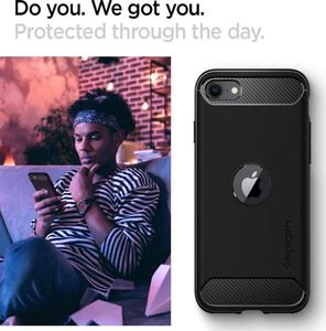 Spigen Rugged Armor Apple iPhone SE 2020 Matte Black 7