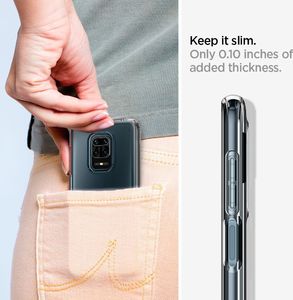 Spigen Etui na telefon Spigen Liquid Crystal do Redmi Note 9S/ Pro/ Max Clear uniwersalny 10