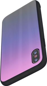 TelForceOne Nakładka Aurora Glass do Samsung A71 różowo-czarna 3