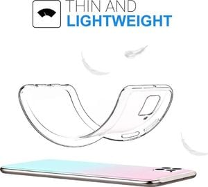 TelForceOne Nakładka Slim 1 mm do Huawei P40 Lite transparentna 4