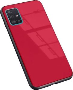 Etui SAMSUNG GALAXY A71 Szklane Glass Case czerwone 2