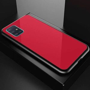 Etui SAMSUNG GALAXY A71 Szklane Glass Case czerwone 4