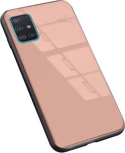 Etui SAMSUNG GALAXY A71 Szklane Glass Case jasny róż 2