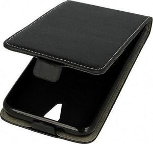 Kabura XIAOMI MI NOTE 10 Pionowa Rubber etui z klapką czarne 5