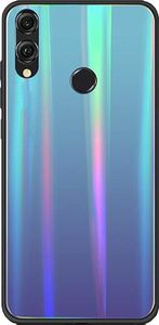 Etui XIAOMI REDMI K30 Glass case Rainbow niebieskie 1