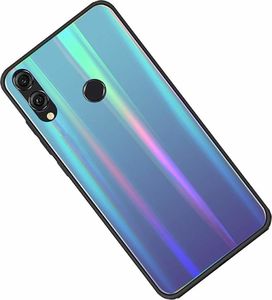 Etui XIAOMI REDMI K30 Glass case Rainbow niebieskie 2