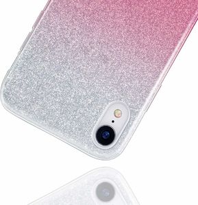 Etui XIAOMI REDMI K30 Brokat Glitter srebrno-różowe 2