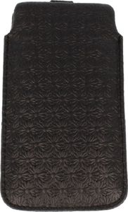 Etui wsuwka skórzana Daisies SAMSUNG S7 EDGE /A6/ XPERIA L1/ HUAWEI P9 LITE/ P10 LITE czarne 1