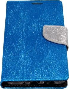 Etui portfel Fancy SAMSUNG A6 2018 niebieskie shine 2