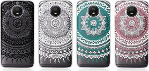 ETUI TPU EDGE HYBRID MOTO G5S CYAN MANDALA PATTERN 3