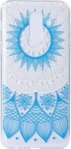 Etui Slim Art SAMSUNG A6 2018 niebieski kwiat 2